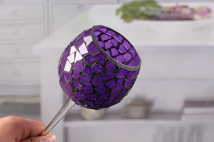 Colored glass votive holders