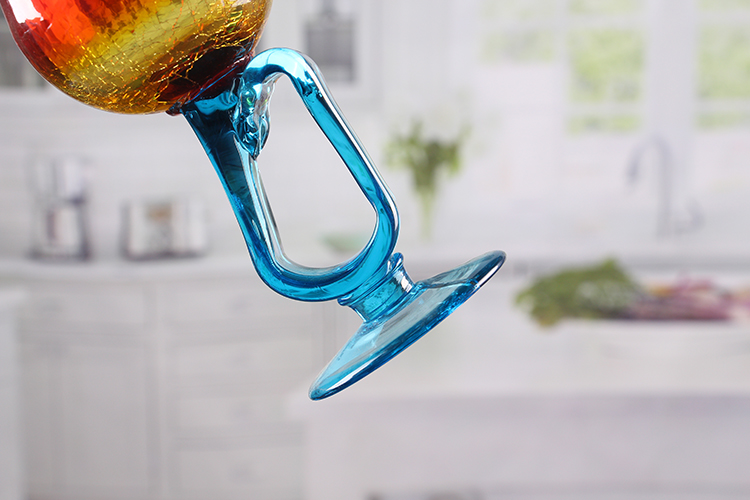 Wine glass shape candle holder