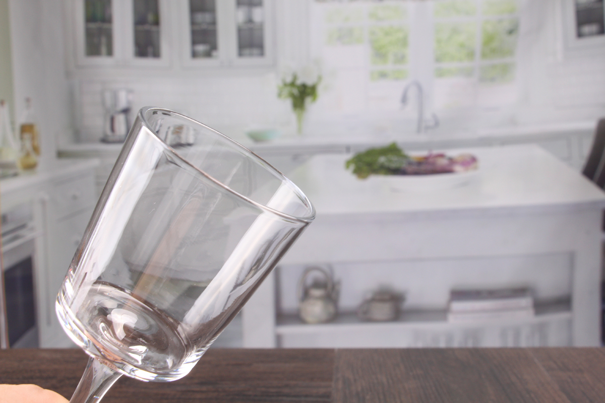 Glass stemmed candle holders