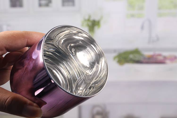 Stemmed glass candle holders