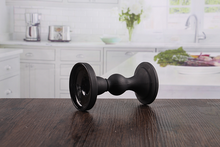 Black pillar candle holders