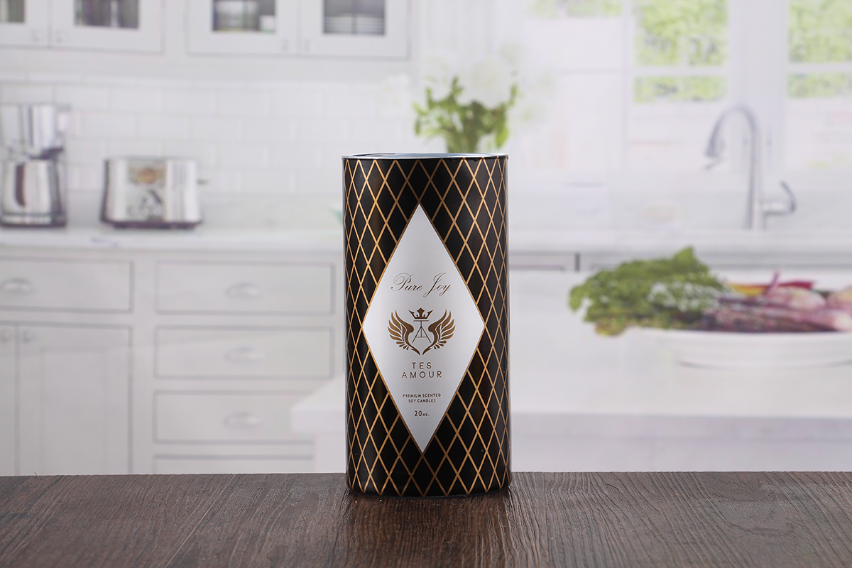 Glass hurricane candle holders