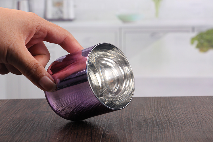 Stemmed glass candle holders