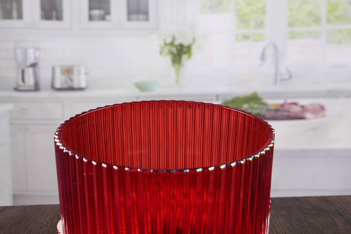 Large round candle holders