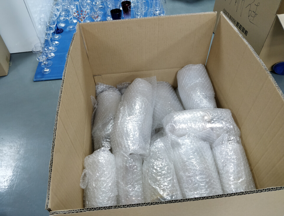 Prepare candle holder and glassware sample for exhibition 