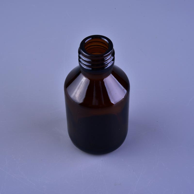 Amber glass bottle