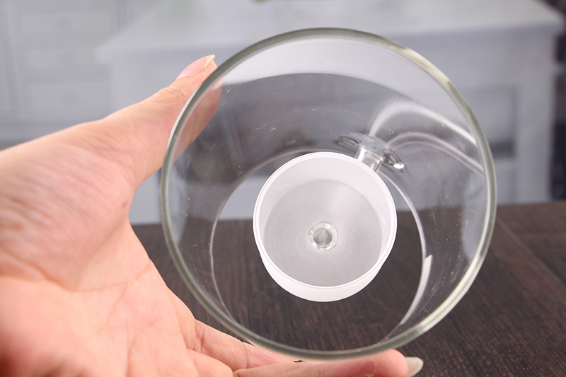 Glass hurricane candle holders