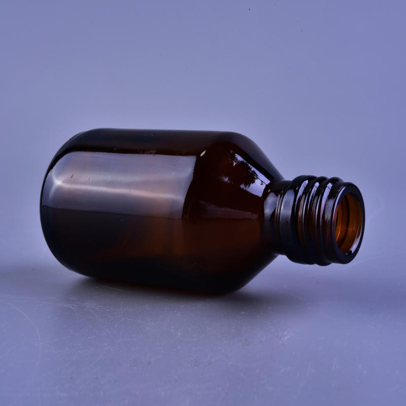 Amber glass bottle