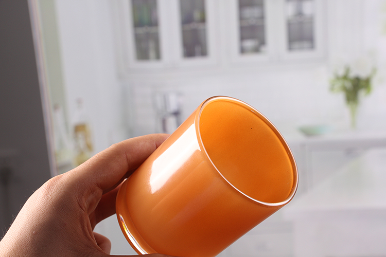 Orange candle holders