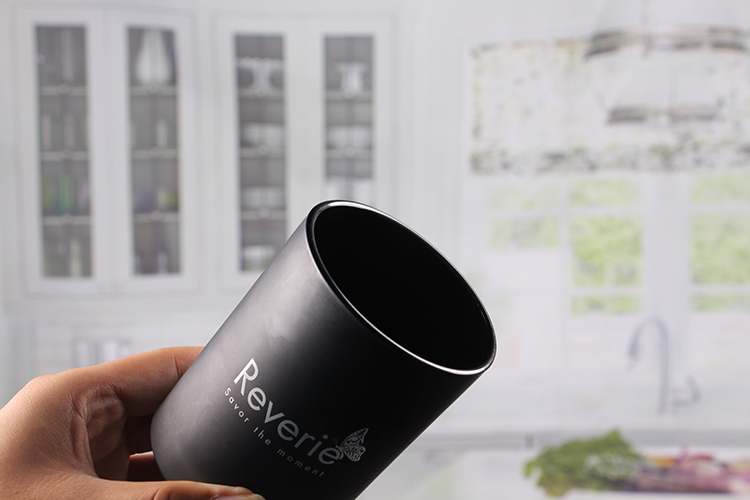 Black decorative candle holder