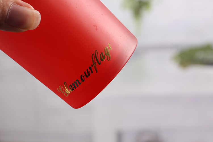 Red glass votive candle holders