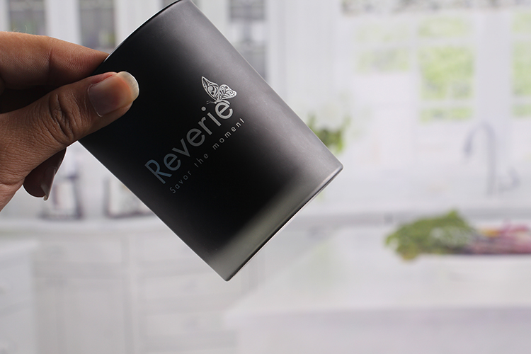 Black decorative candle holder