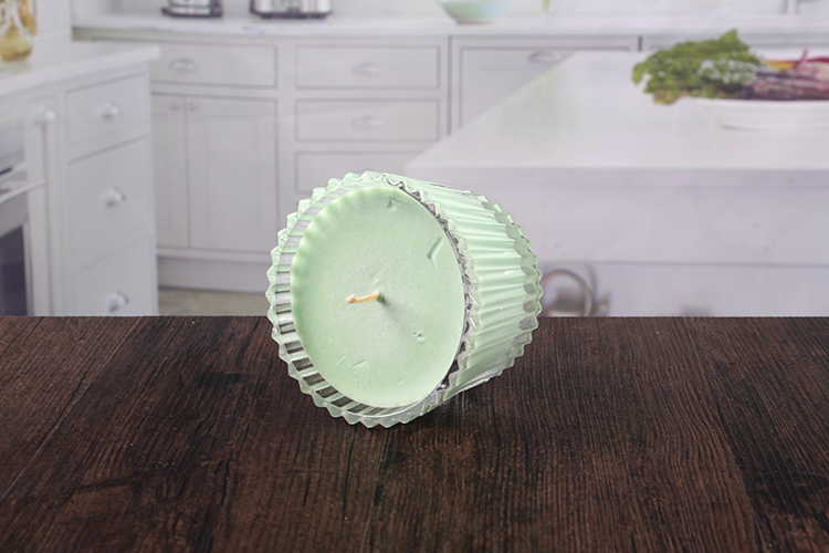 Glass bowl candle holder