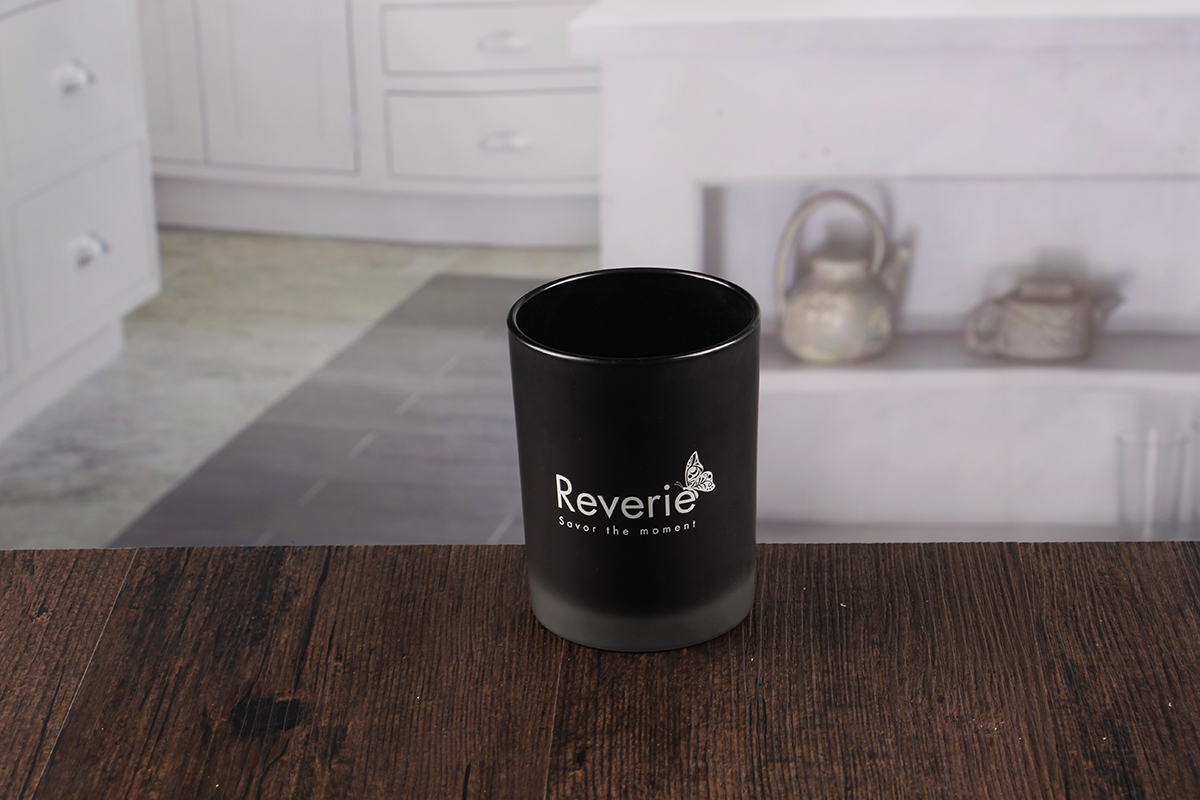 Black decorative candle holder