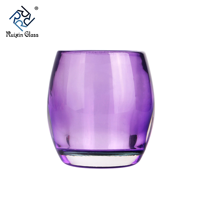 Light blue ceramic candlestick