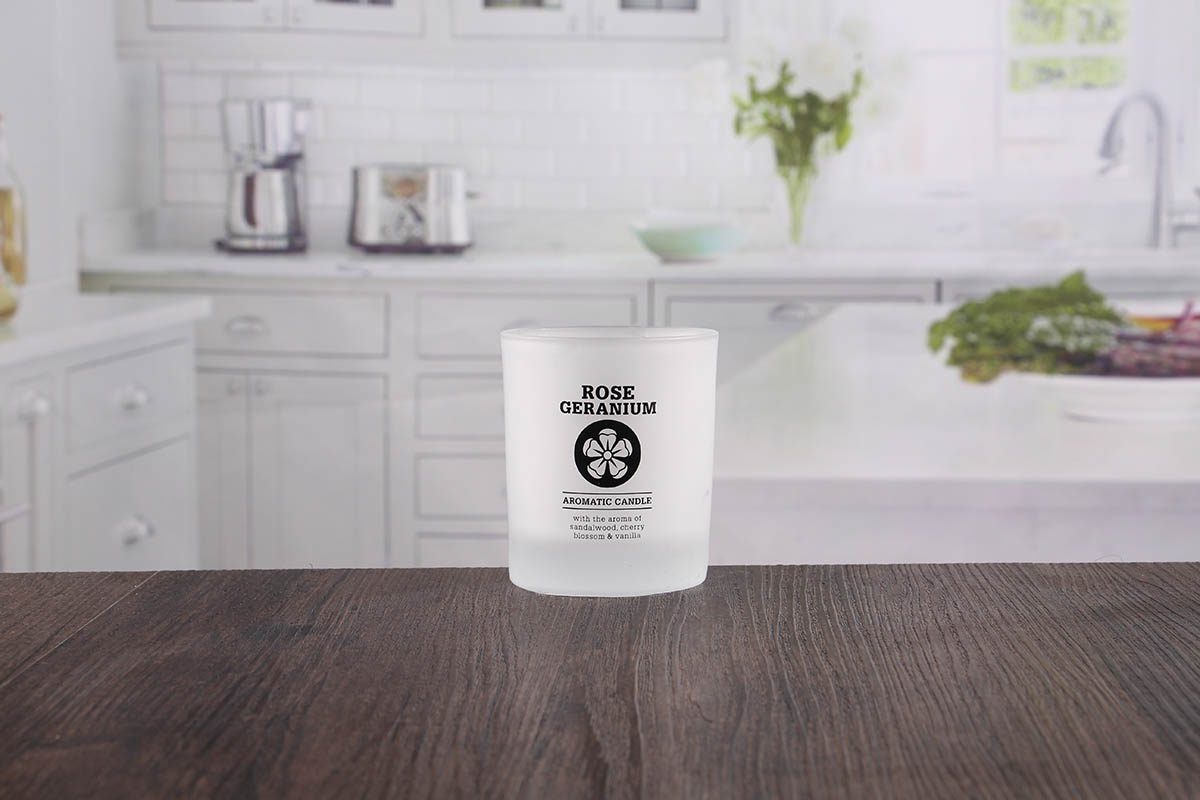 White votive candle holder