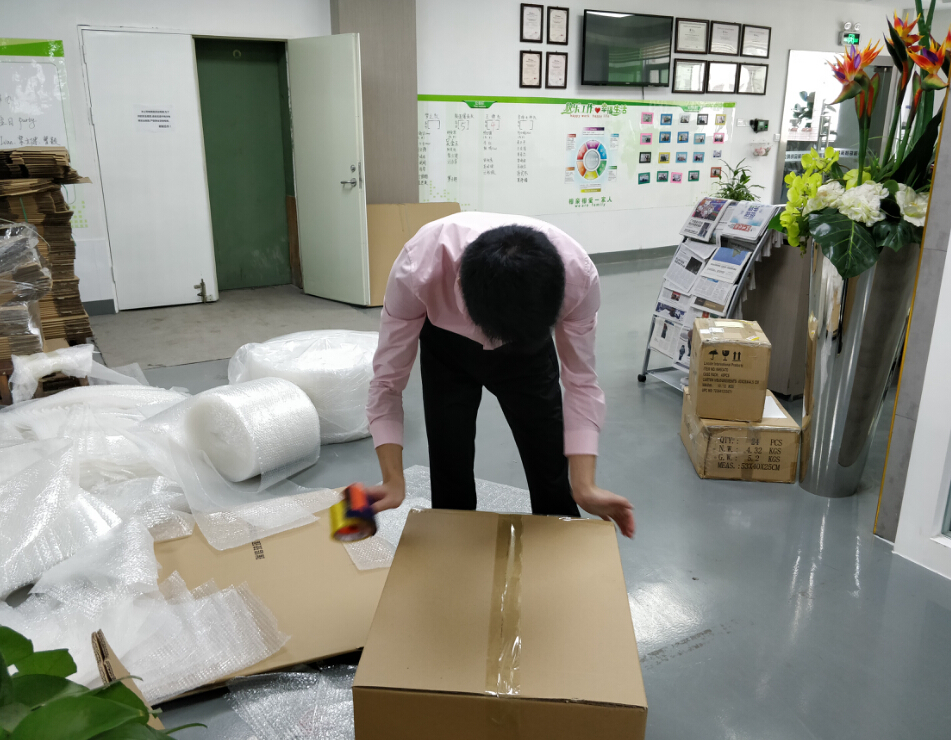 Prepare candle holder and glassware sample for exhibition 