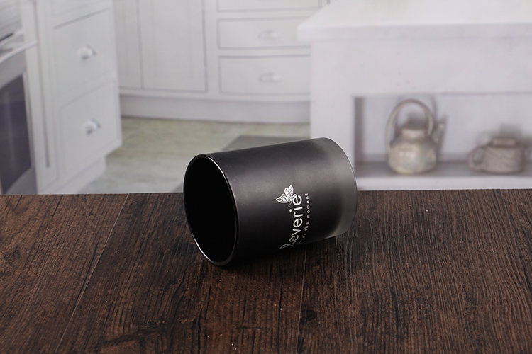 Black decorative candle holder