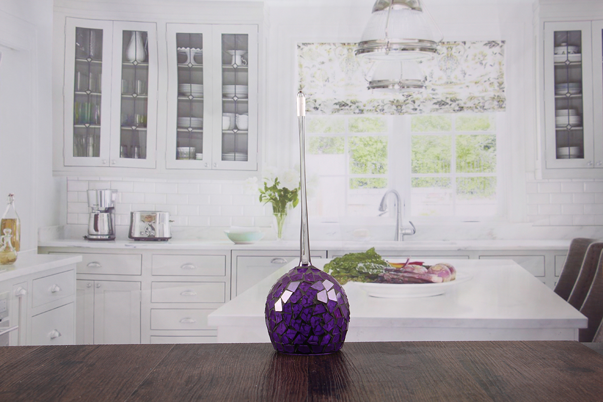 Colored glass votive holders