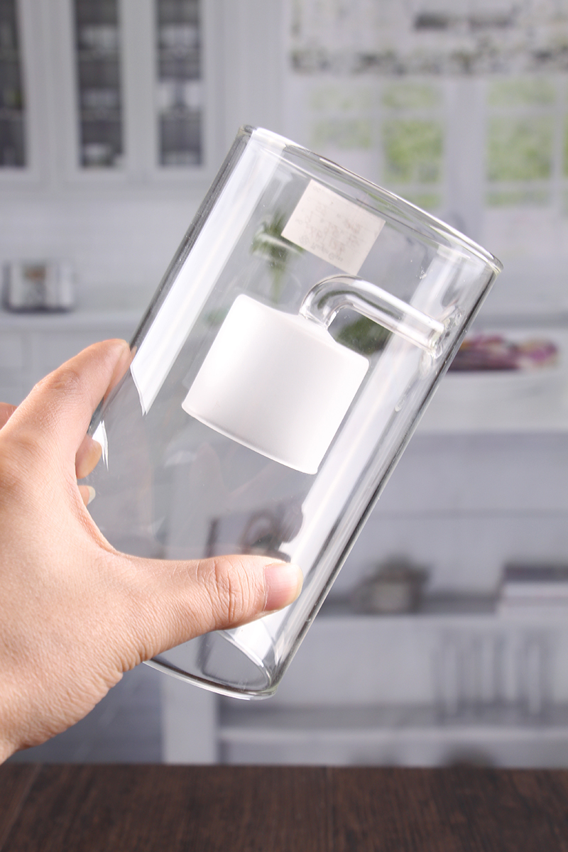 Glass hurricane candle holders