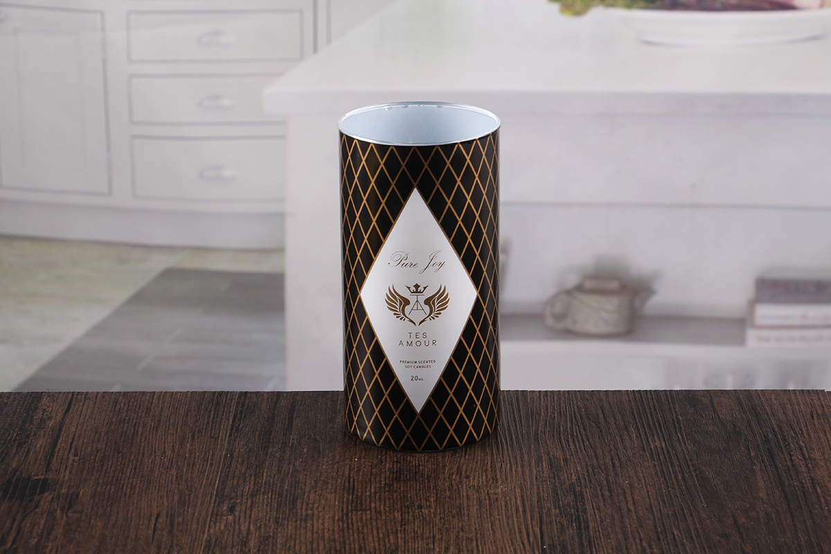 Glass hurricane candle holders