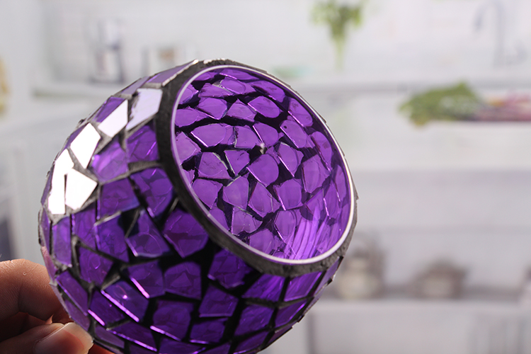 Colored glass votive holders