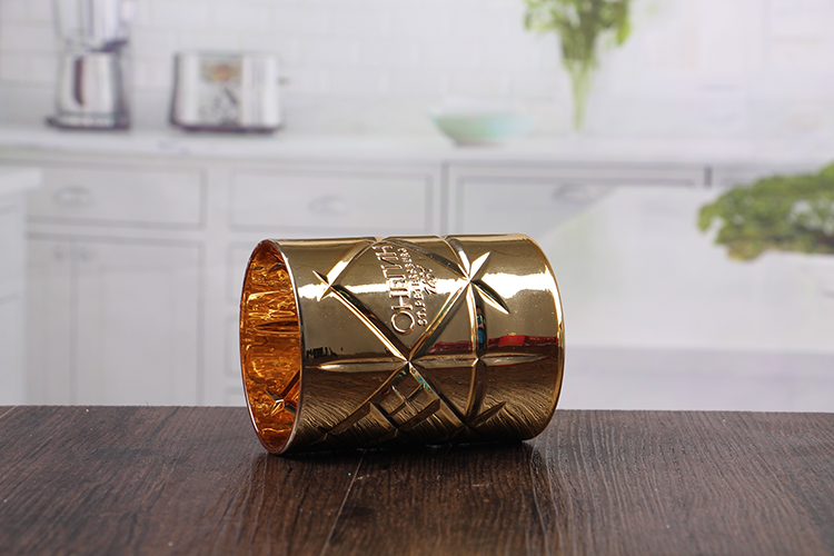 Golden stick candle holders