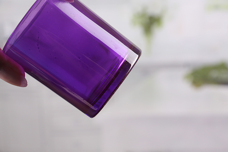 Purple candle holders