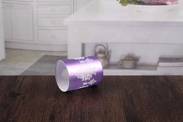 Glass candle container