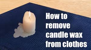 How do you remove candle wax from clothing?