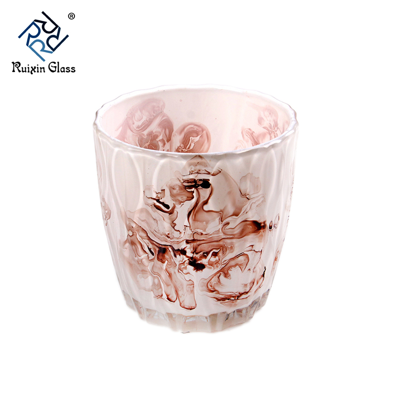 Colored ceramic candlestick