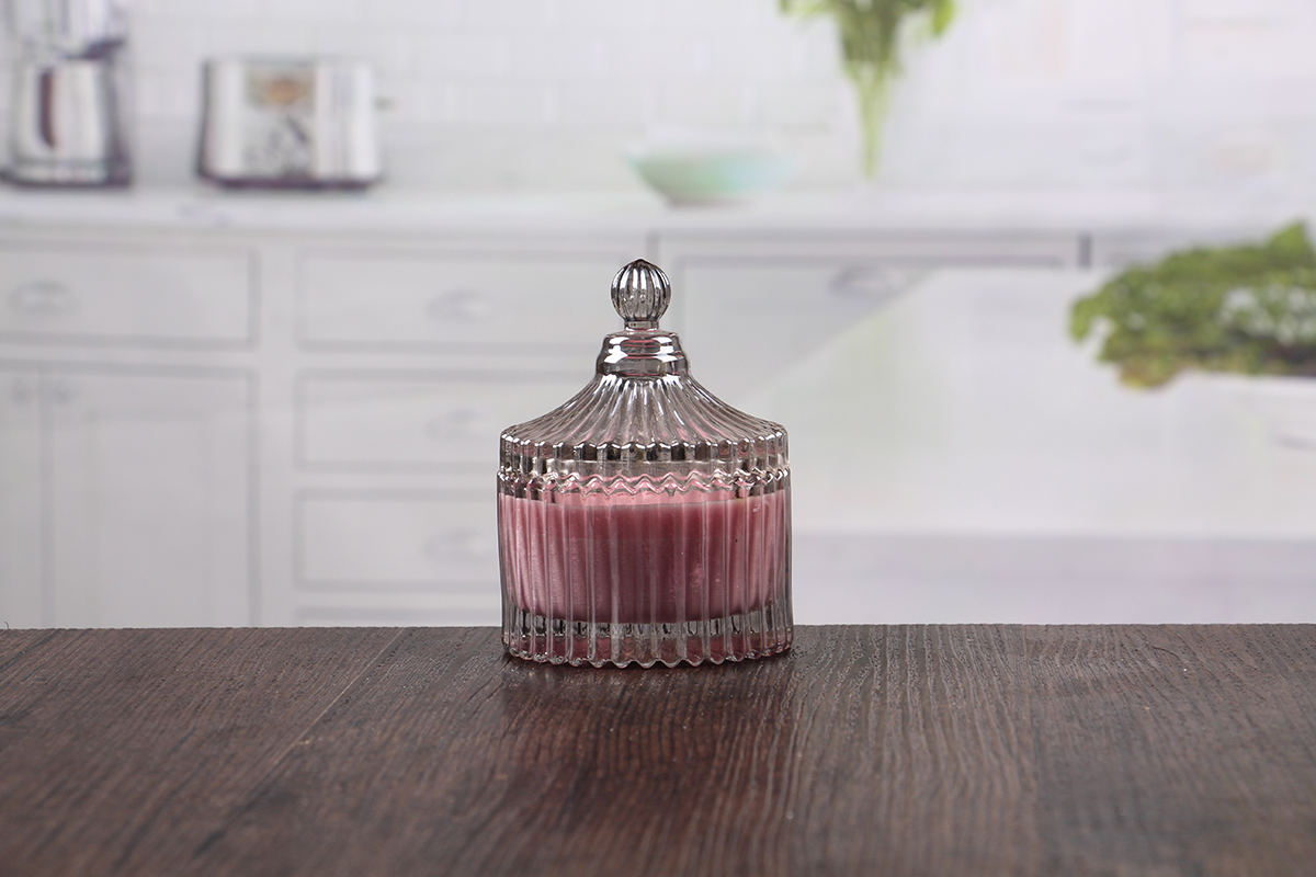 Candle holders with dome lids