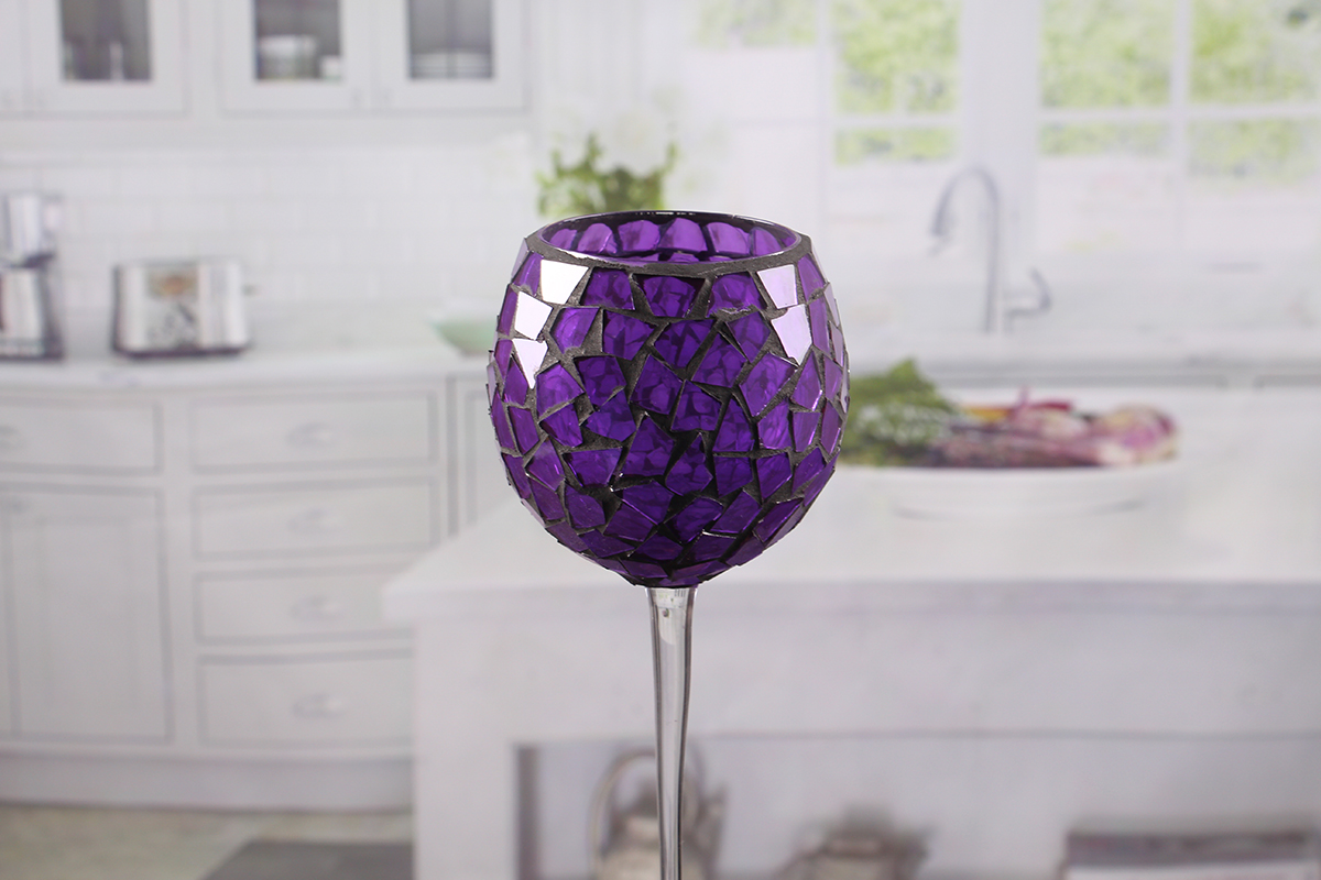 Colored glass votive holders