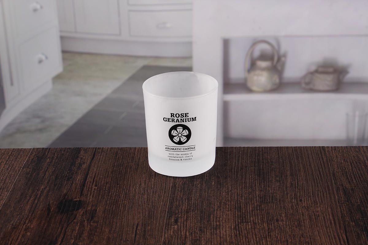 White votive candle holder