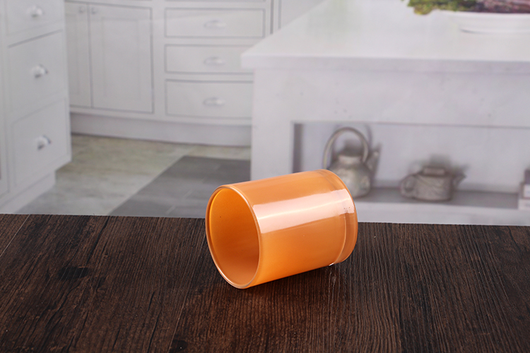 Orange candle holders