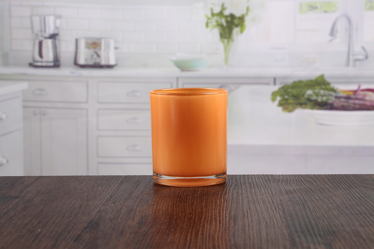 Orange candle holders