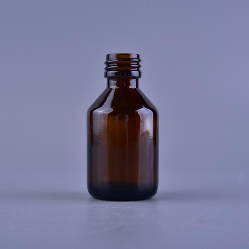 Amber glass bottle