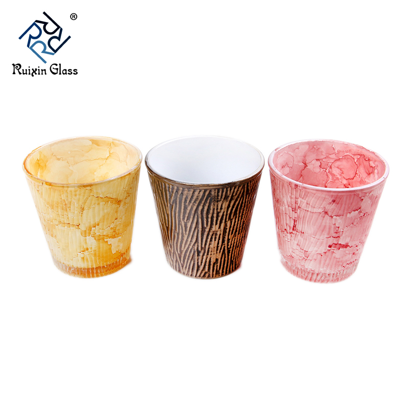 Colored ceramic candlestick