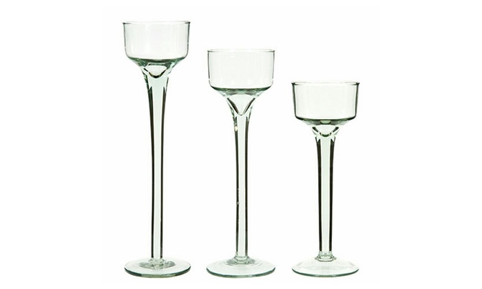 CD013 Latest Competitive Price Life Size Long-Stemmed Glass Candle Holder Factory From China