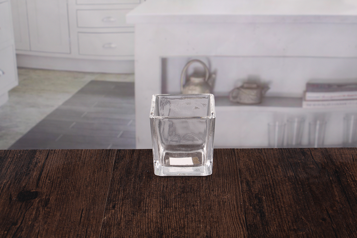 Clear glass tealight holders