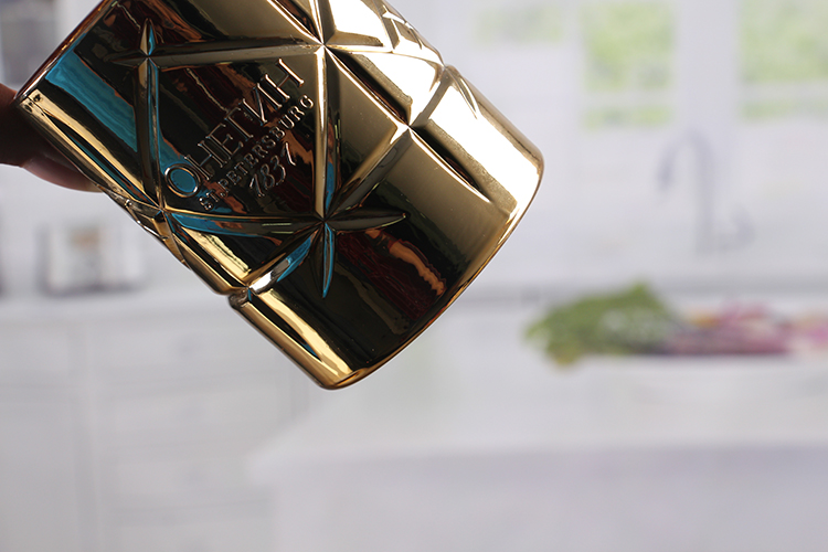 Golden stick candle holders