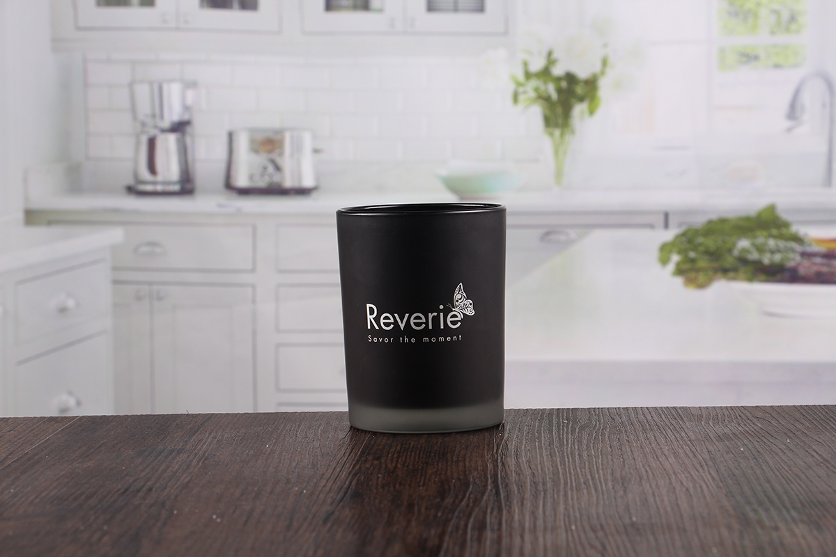 Black decorative candle holder