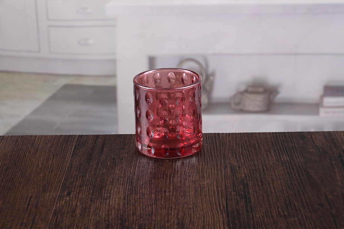 Pink candle holder