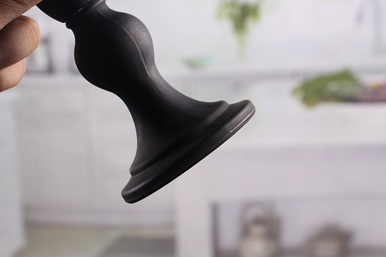 Black pillar candle holders