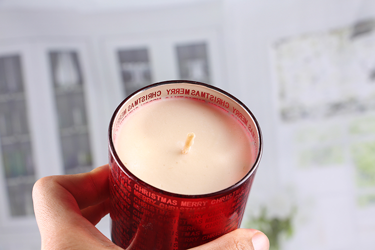Red candle holder
