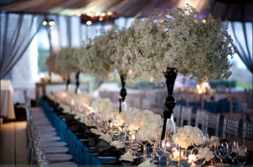 How can I use glass candle holder for my centerpieces at my wedding?