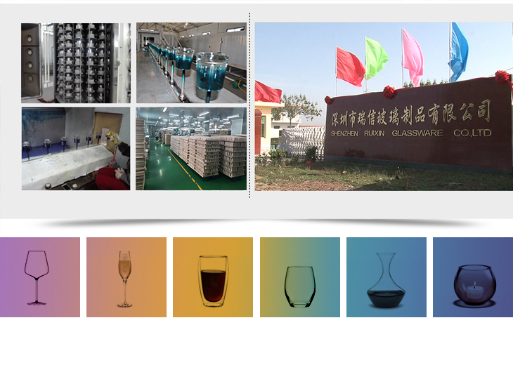 150ml 160ml 170ml blue glass cup colored ribbon glasses drinking mug for sale