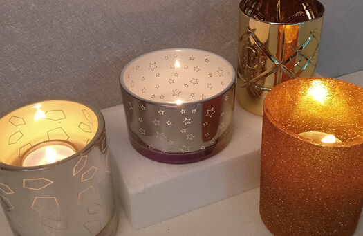 Großhandel Quecksilber Glas Votiv, Glas Kerzenständer für Hochzeit