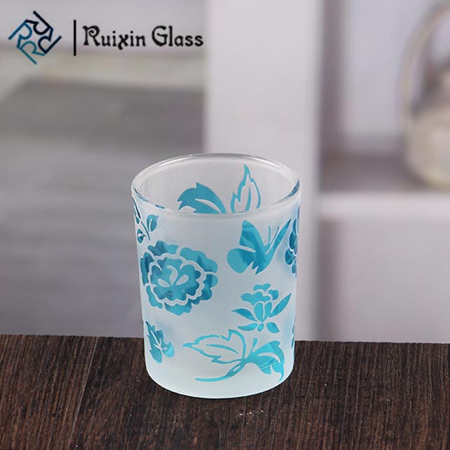 Mooie gekleurde glazen kaarsenpotjes kleine fancy kaarsenhouders groothandel