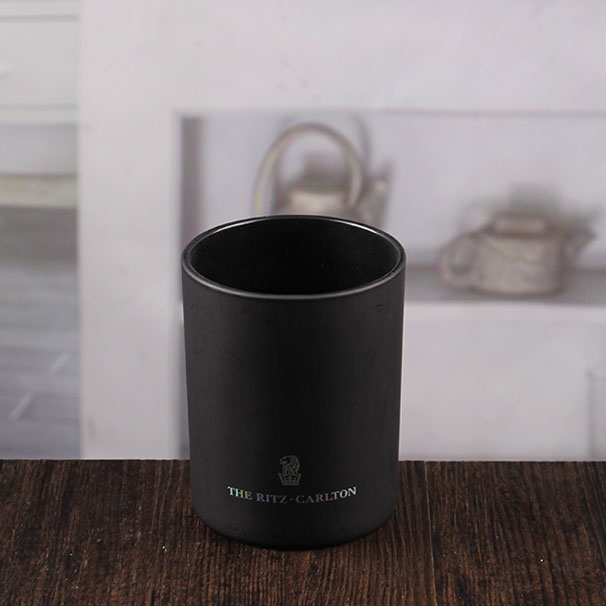 Best selling products black candle jars bulk glass candle holder set wholesale